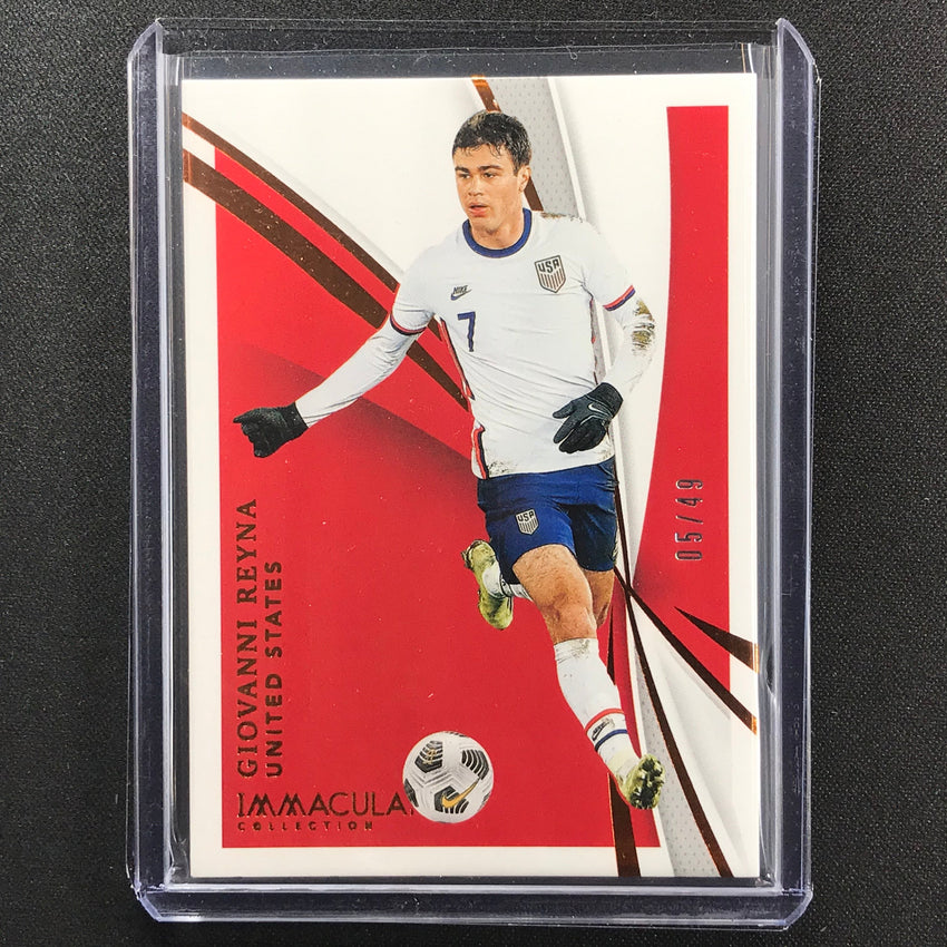 2021 Immaculate Giovanni Reyna United States Base Bronze 5/49