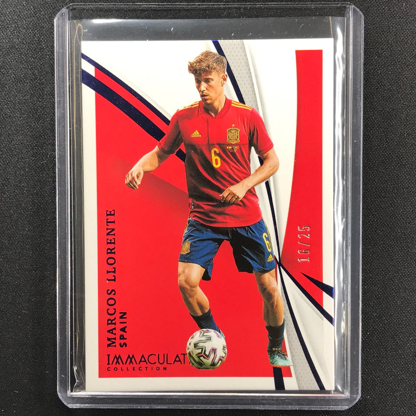 2021 Immaculate Marcos Llorente Spain Base Sapphire 16/25