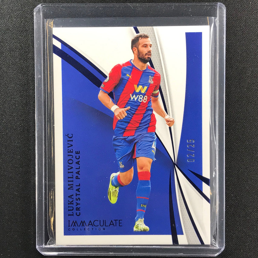 2021 Immaculate Luka Milivojevic Base Sapphire 2/25