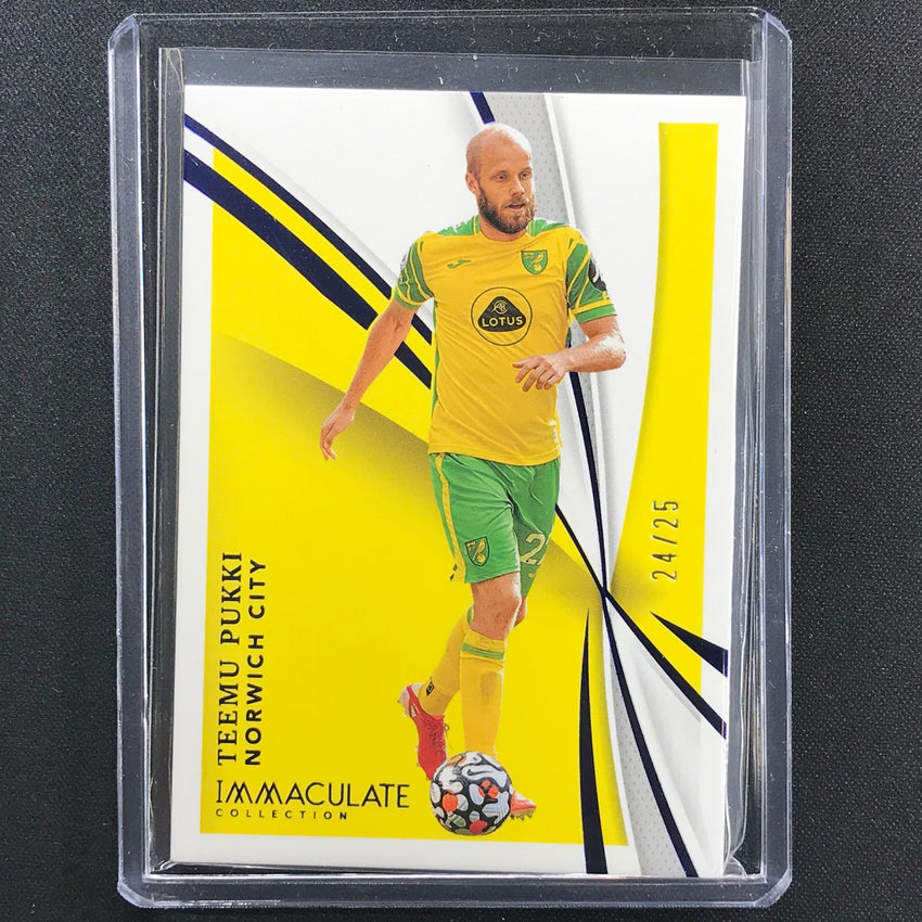 2021 Immaculate Teemu Pukki Base Sapphire 24/25