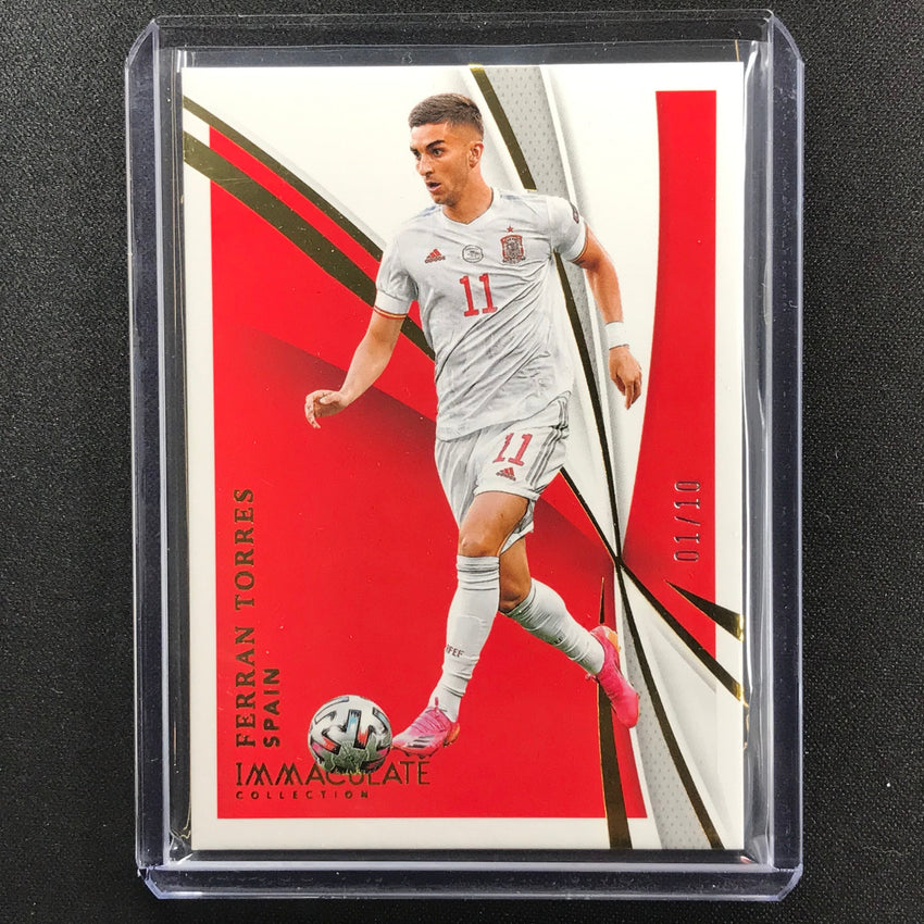 2021 Immaculate Ferran Torres Spain Base Gold 1/10