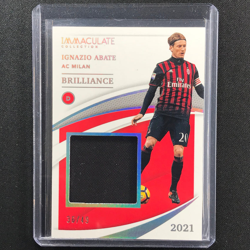 2021 Immaculate Ignazio Abate Brilliance Jersey Holo Silver 36/49