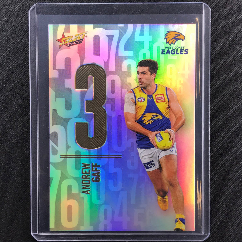 2022 Footy Stars Andrew Gaff Numbers Daylight 004/190