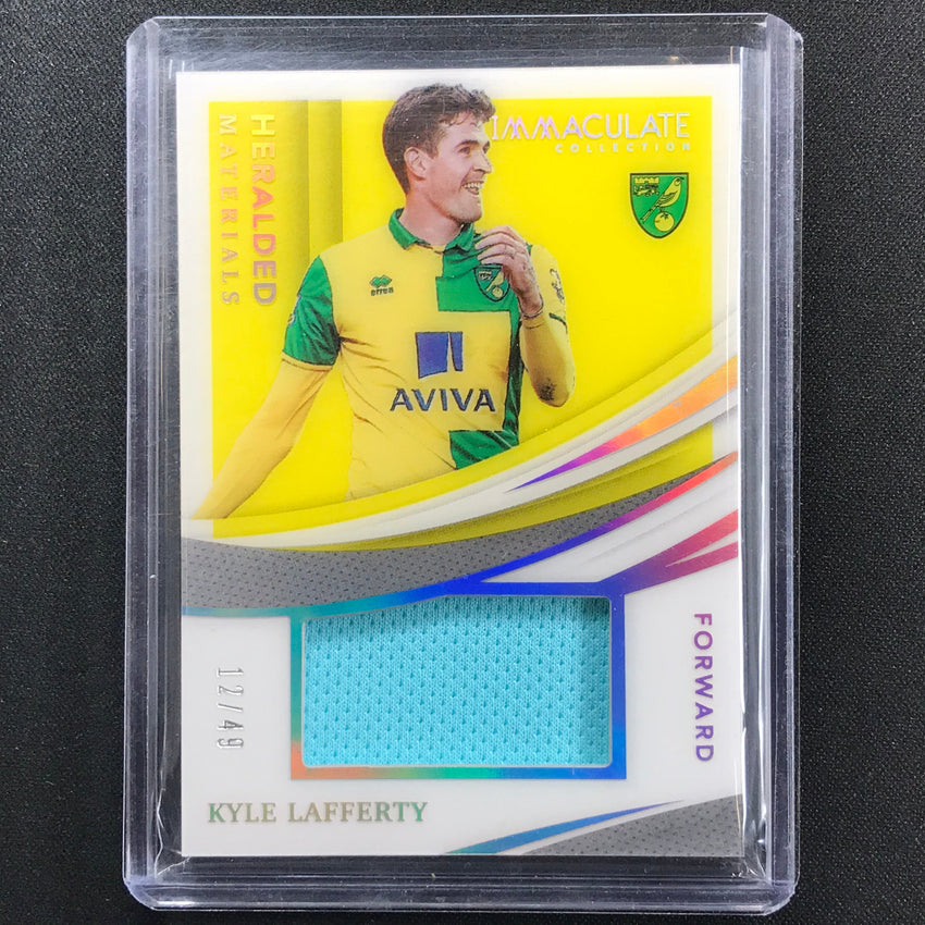 2021 Immaculate Kyle Lafferty Heralded Materials Jersey Holo Silver 12/49
