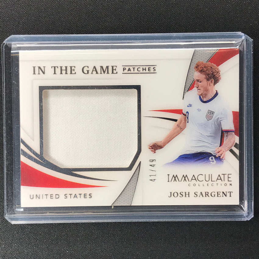2021 Immaculate Josh Sargent In The Game Patches 41/49