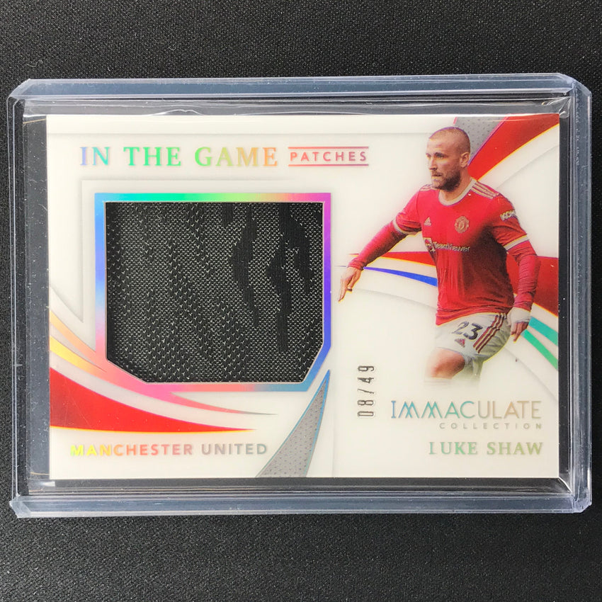 2021 Immaculate Luke Shaw In The Game Patches Holo Silver 8/49
