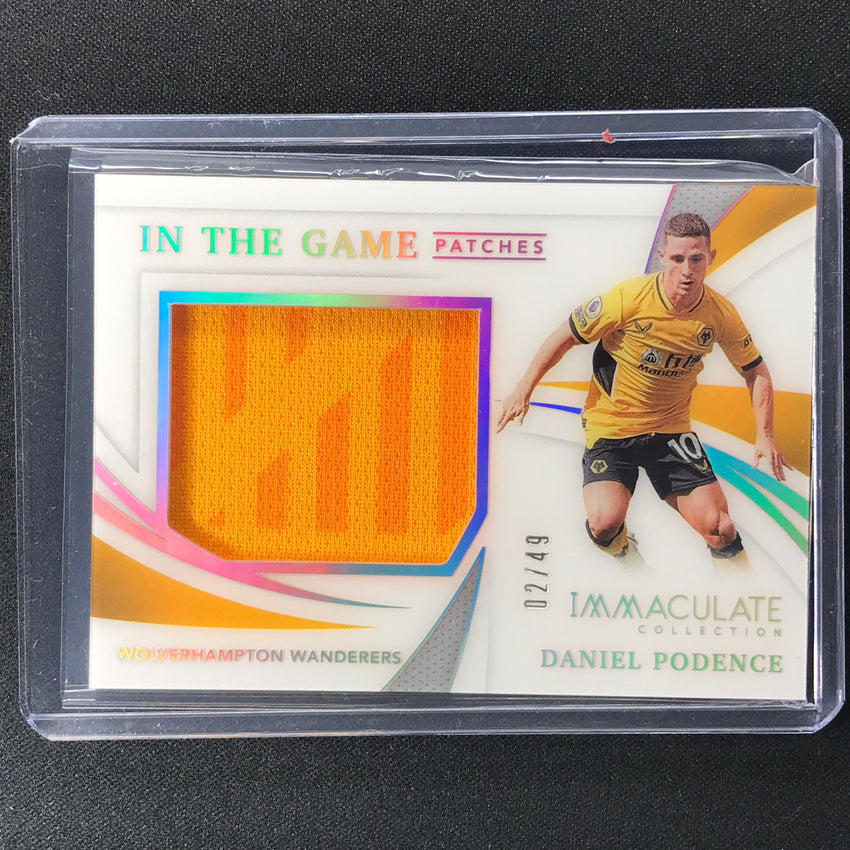 2021 Immaculate Daniel Podence In The Game Patches Holo Silver 2/49