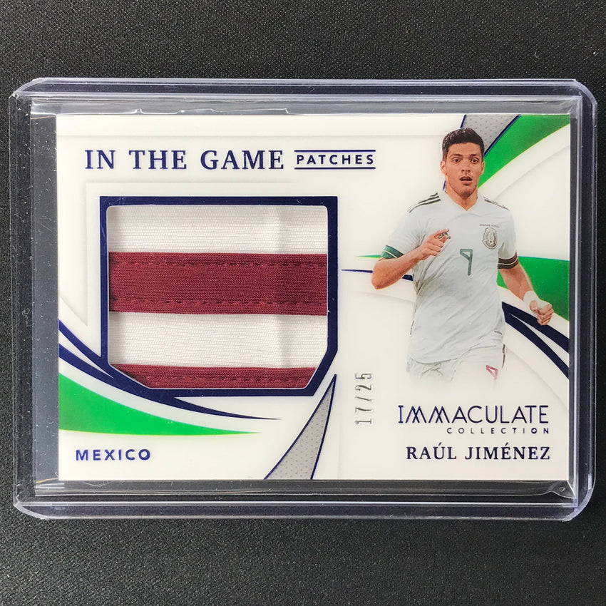 2021 Immaculate Raul Jimenez In The Game Patches Sapphire 17/25