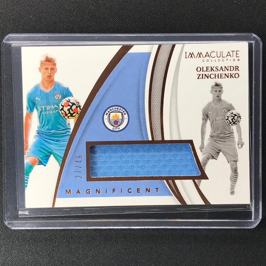 2021 Immaculate Oleksandr Zinchenko Magnificent Memorabilia Jersey Bronze 27/49