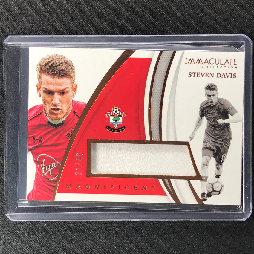 2021 Immaculate Steven Davis Magnificent Memorabilia Jersey Bronze 21/49