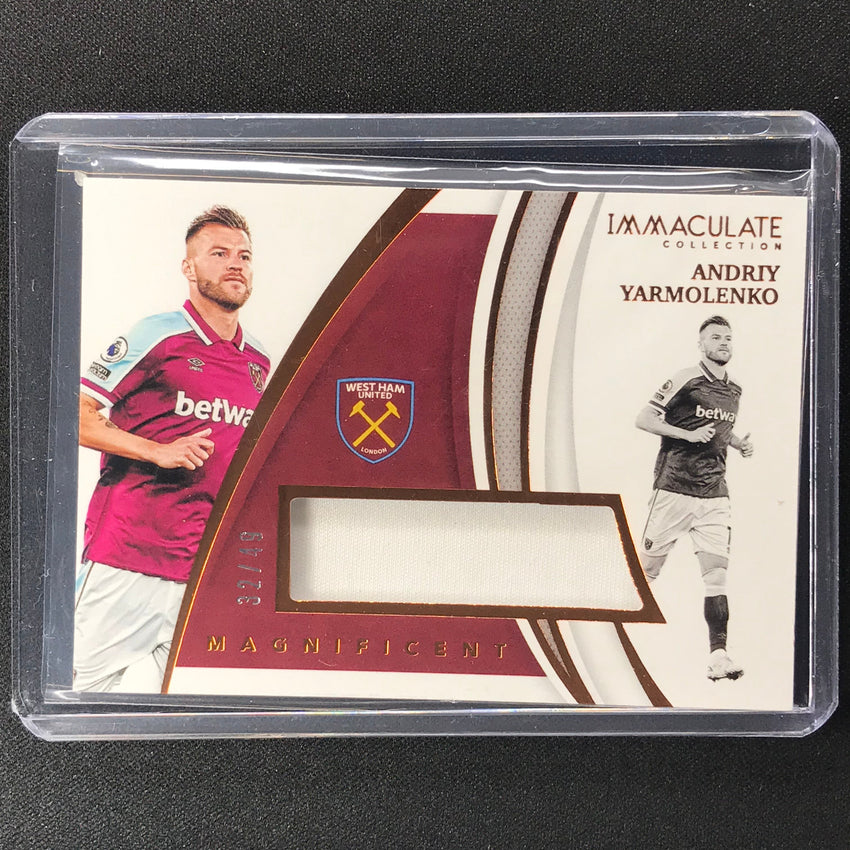2021 Immaculate Andriy Yarmolenko Magnificent Memorabilia Jersey Bronze 32/49