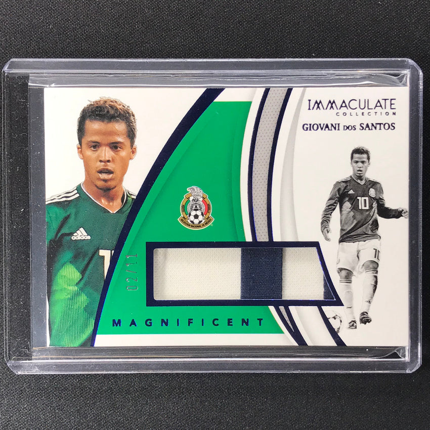 2021 Immaculate Giovani Dos Santos Magnificent Memorabilia Patch Sapphire 2/11