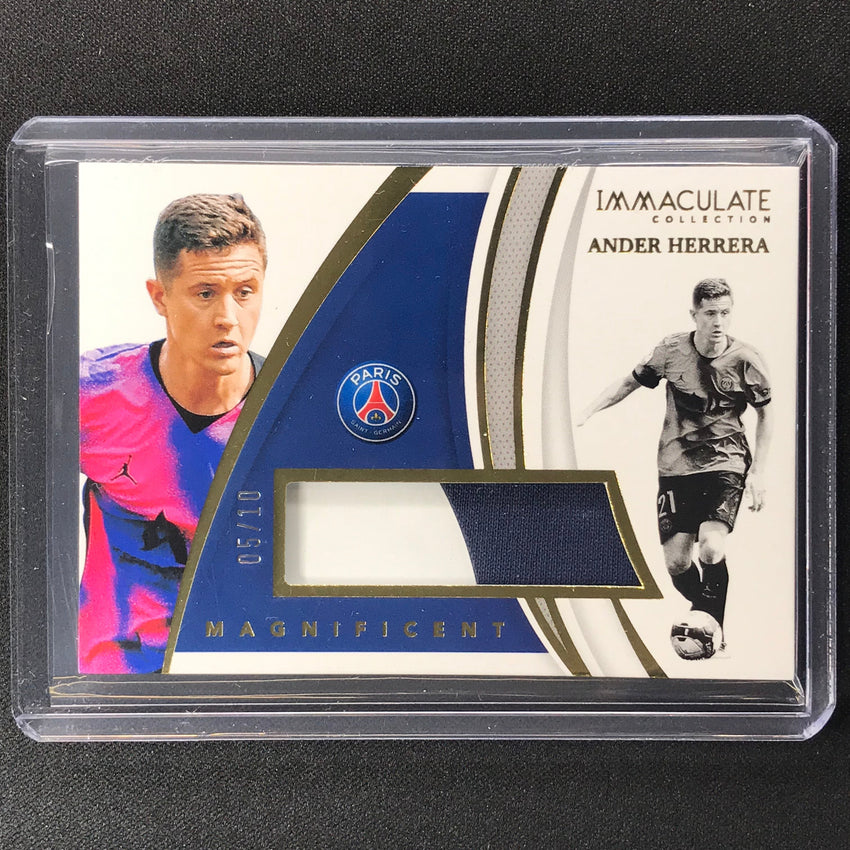 2021 Immaculate Ander Herrera Magnificent Memorabilia Jersey Patch Gold 5/10