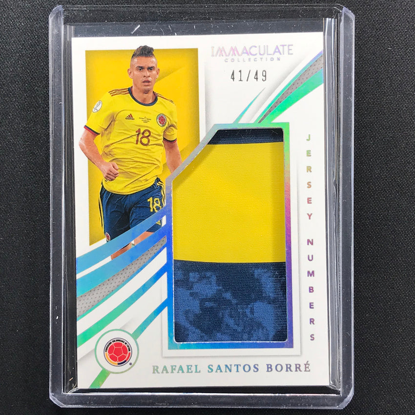 2021 Immaculate Rafael Santos Borre Jersey Numbers Patch Holo Silver 41/49