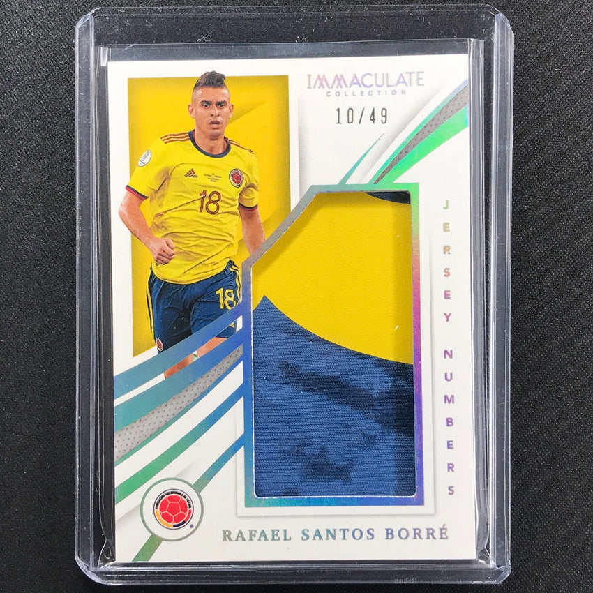 2021 Immaculate Rafael Santos Borre Jersey Numbers Patch Holo Silver 10/49