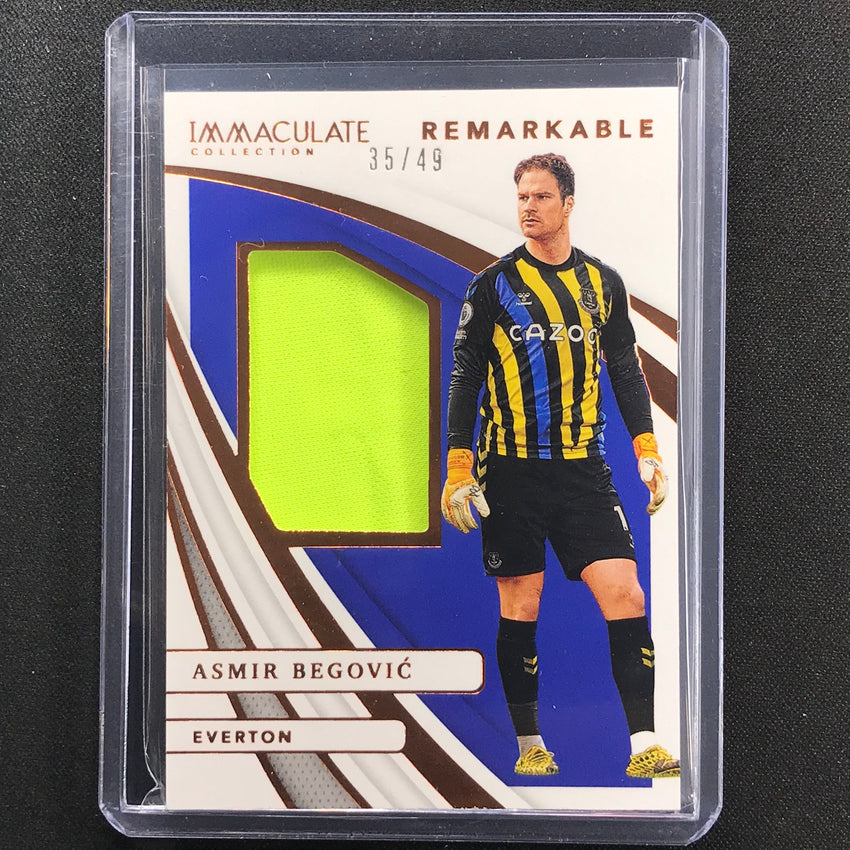 2021 Immaculate Asmir Begovic Remarkable Memorabilia Jersey Bronze 35/49