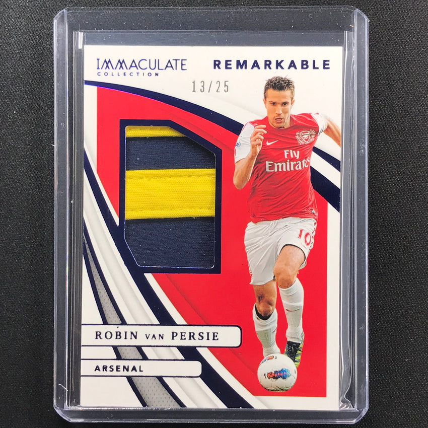 2021 Immaculate Robin Van Persie Remarkable Memorabilia Patch Sapphire 13/25