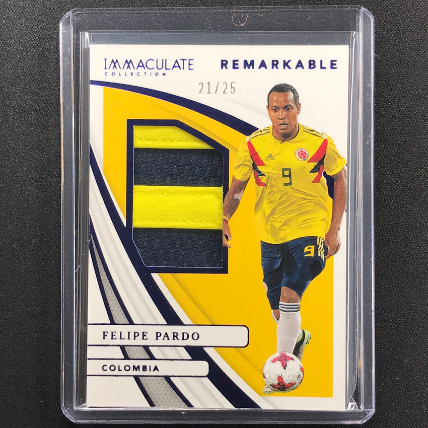 2021 Immaculate Felipe Pardo Remarkable Memorabilia Jersey Patch Sapphire 21/25