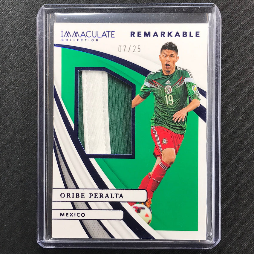 2021 Immaculate Oribe Peralta Remarkable Memorabilia Jersey Patch Sapphire 7/25