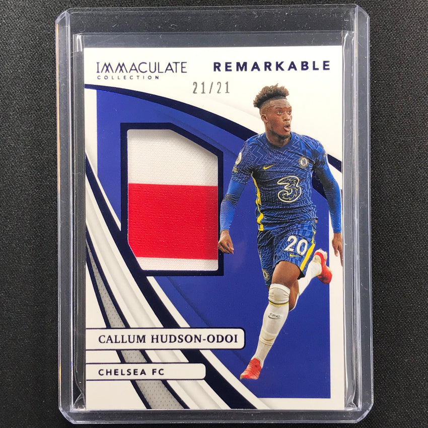 2021 Immaculate Callum Hudson-odoi Remarkable Memorabilia Patch Sapphire 21/21