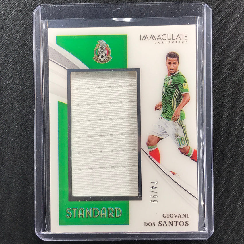 2021 Immaculate Giovani Dos Santos Standard Jersey 74/99