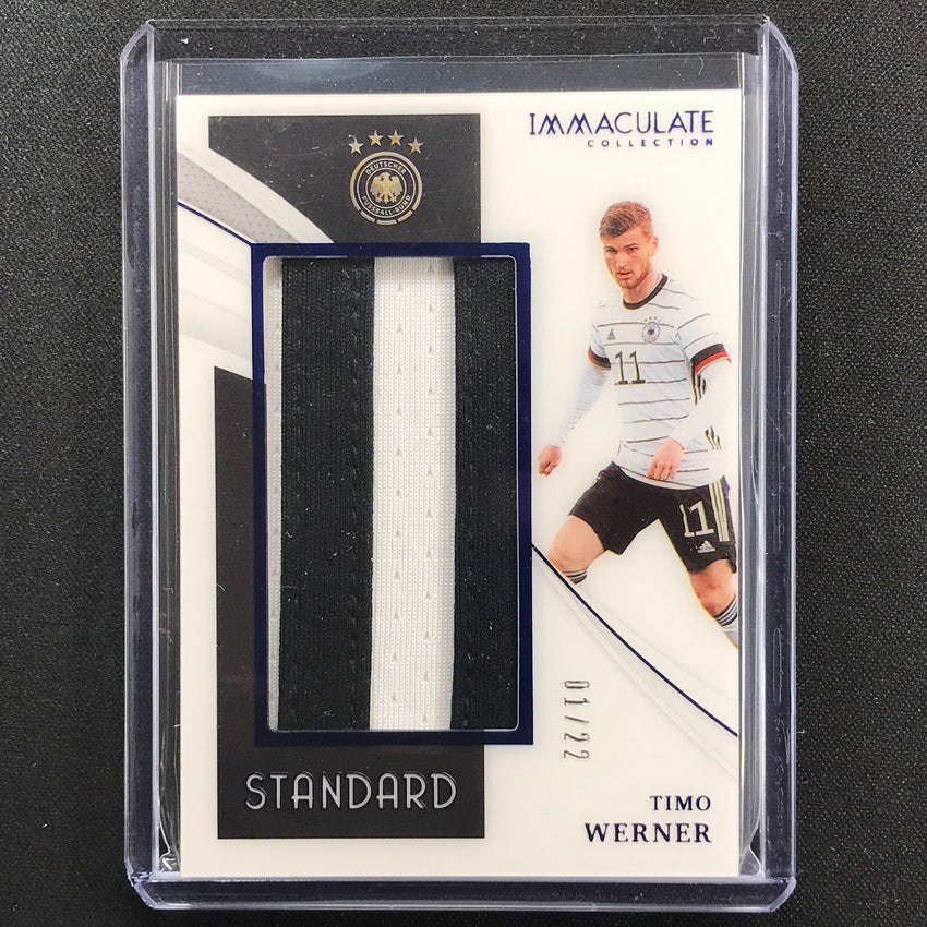 2021 Immaculate Timo Werner Standard Jersey Patch Sapphire 1/22
