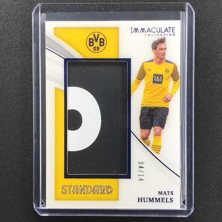2021 Immaculate Mats Hummels Standard Jersey Patch Sapphire 4/14