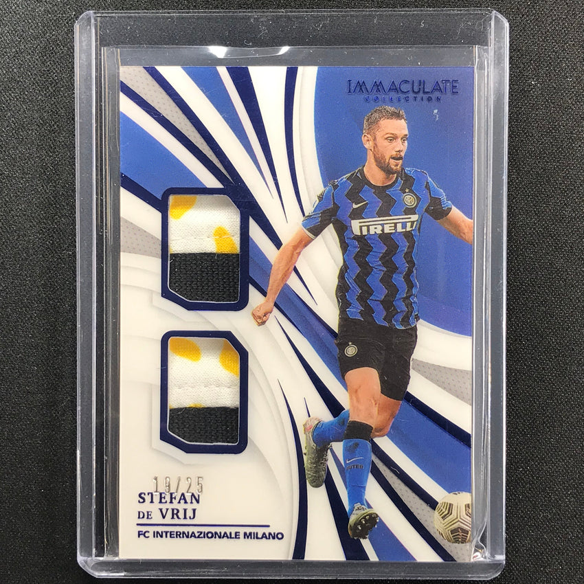 2021 Immaculate Stefan De Vrij Dual Patches Sapphire 19/25