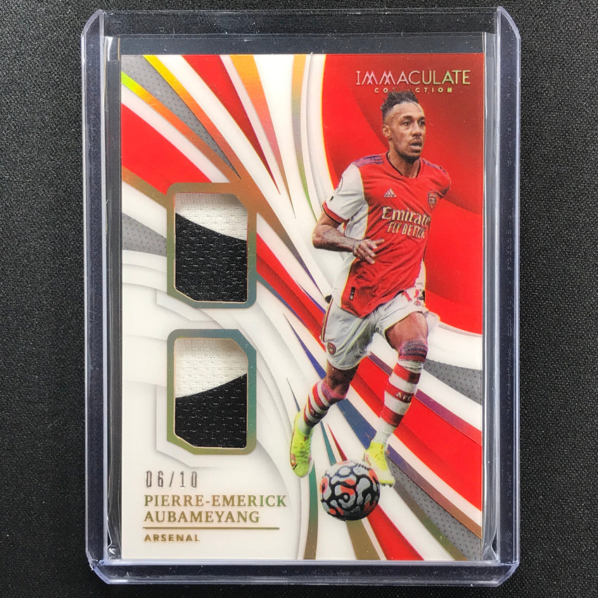 2021 Immaculate Pierre-emerick Aubameyang Dual Patches Gold 6/10