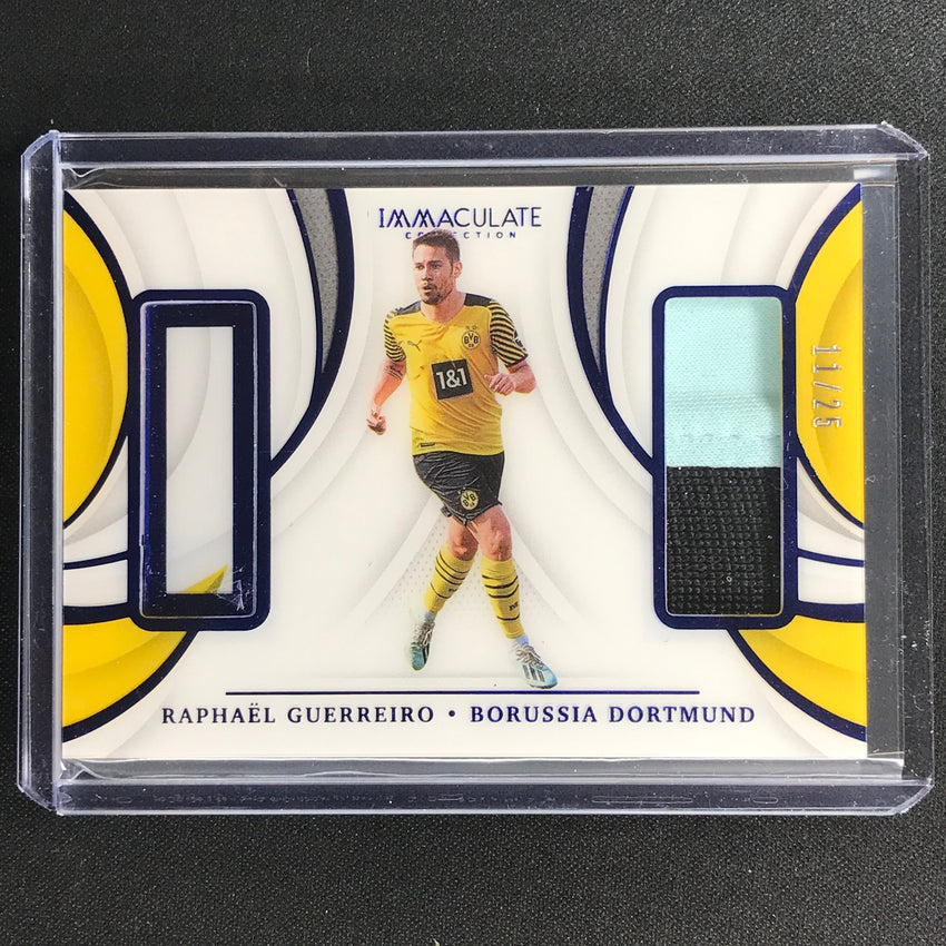 2021 Immaculate Raphael Guerreiro Jumbo Dual Patches Sapphire 11/25