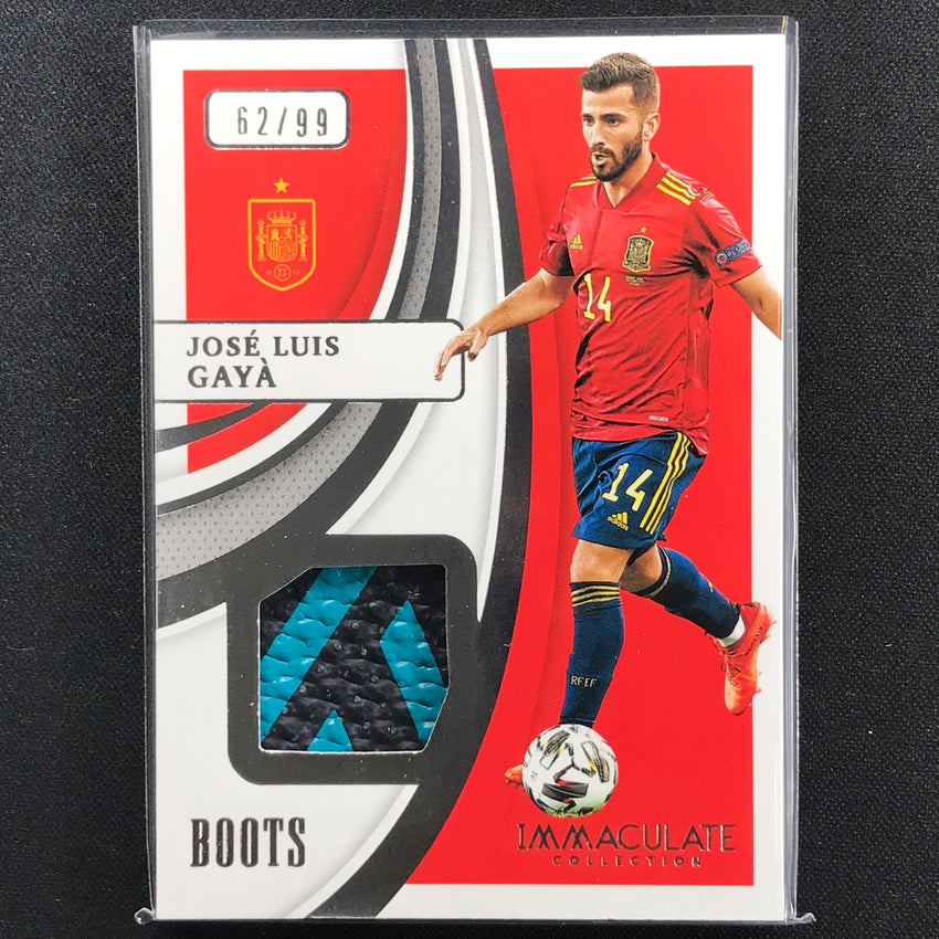 2021 Immaculate Jose Luis Gaya Boots Memorabilia Patch 62/99