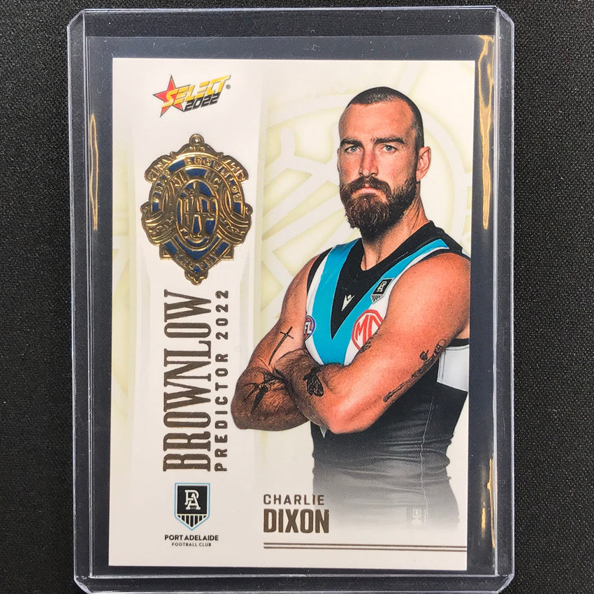 2022 Footy Stars Charlie Dixon Brownlow Predictor Gold 148/185
