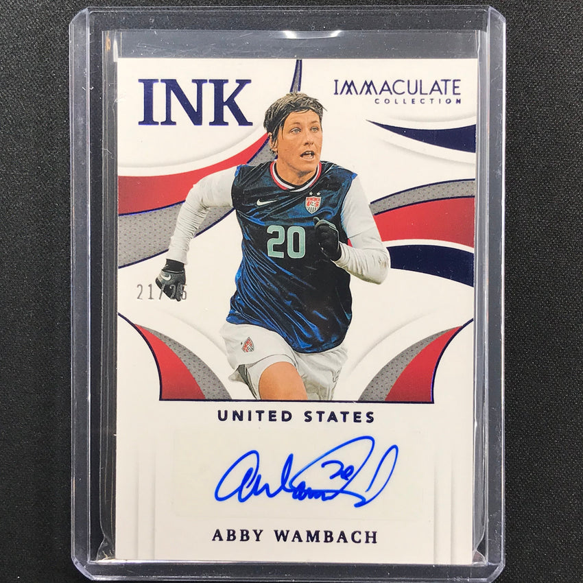 2021 Immaculate Abby Wambach Ink Auto Sapphire 21/25