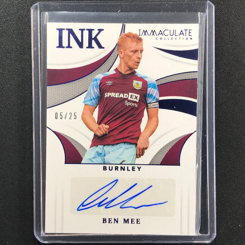 2021 Immaculate Ben Mee Ink Auto Sapphire 5/25