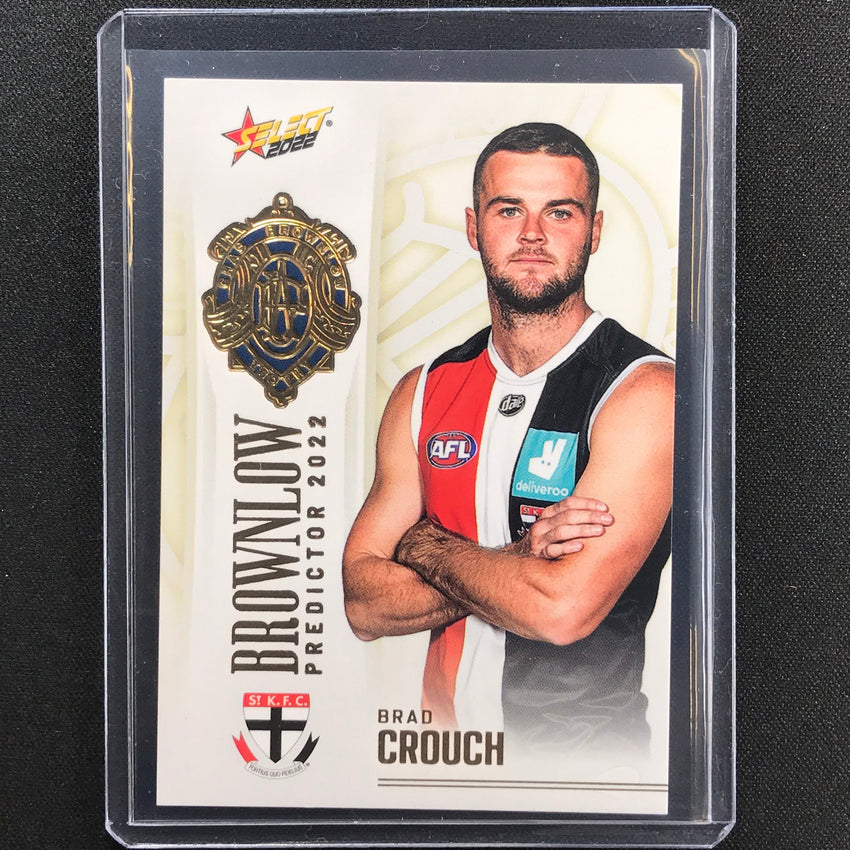2022 Footy Stars Brad Crouch Brownlow Predictor Gold 79/185