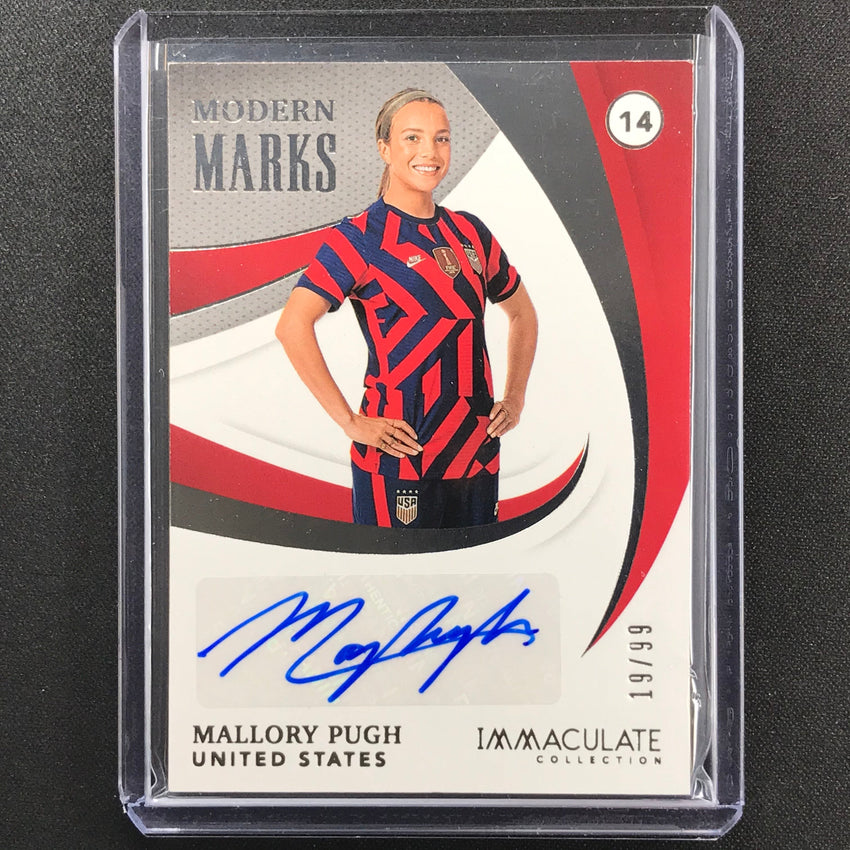 2021 Immaculate Mallory Pugh Modern Marks Auto 19/99