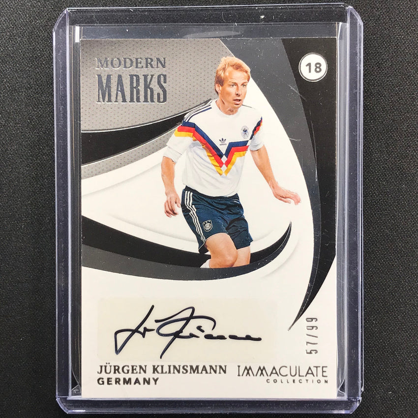 2021 Immaculate Jurgen Klinsmann Modern Marks Auto 57/99
