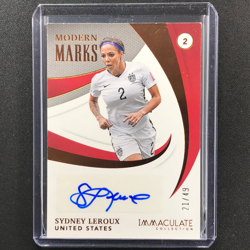 2021 Immaculate Sydney Leroux Modern Marks Auto Bronze 21/49