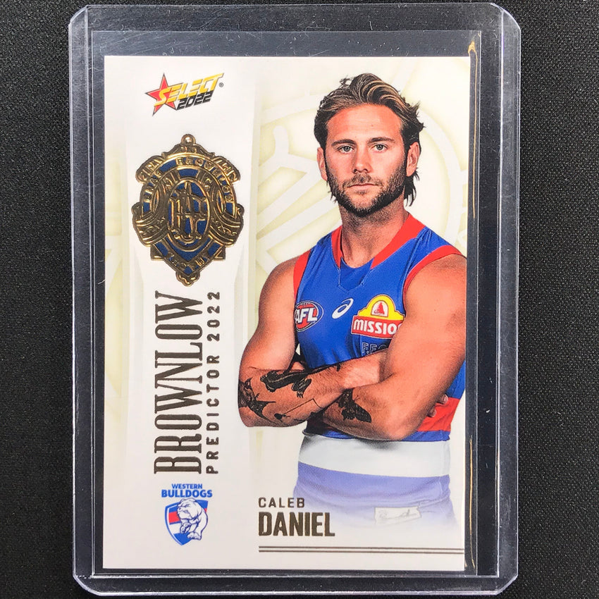 2022 Footy Stars Caleb Daniel Brownlow Predictor Gold 153/185