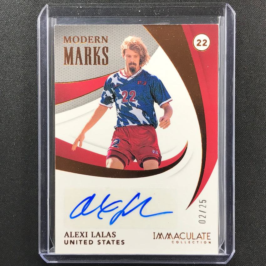 2021 Immaculate Alexi Lalas Modern Marks Auto Bronze 2/25