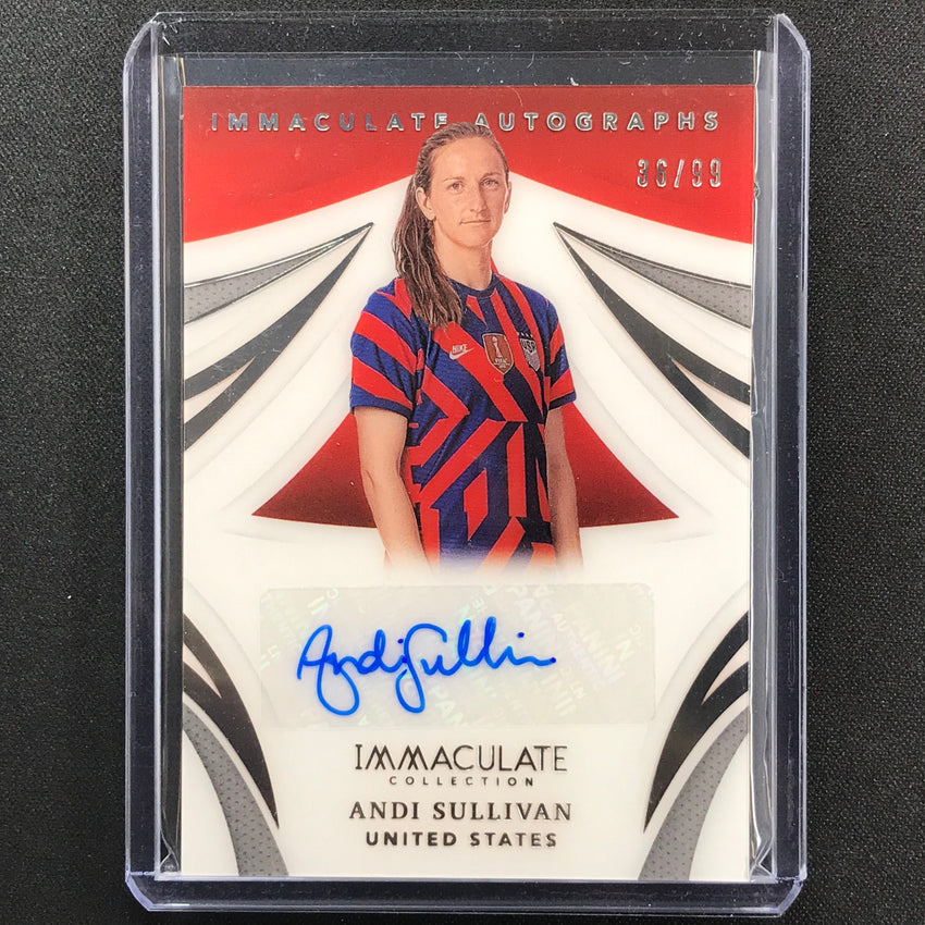 2021 Immaculate Andi Sullivan Immaculate Autographs 36/99