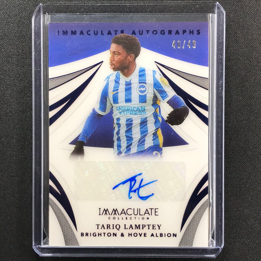 2021 Immaculate Tariq Lamptey Immaculate Autographs Sapphire 49/49