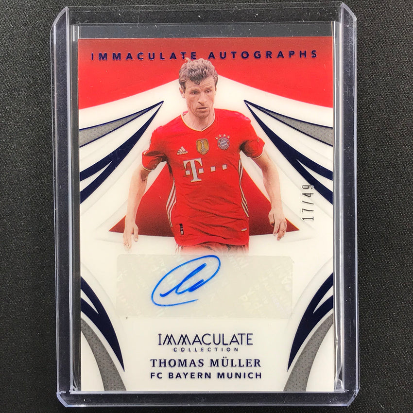 2021 Immaculate Thomas Muller Immaculate Autographs Sapphire 17/49