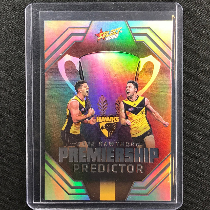 2022 Footy Stars Hawthorn Hawks Premiership Predictor 143/185