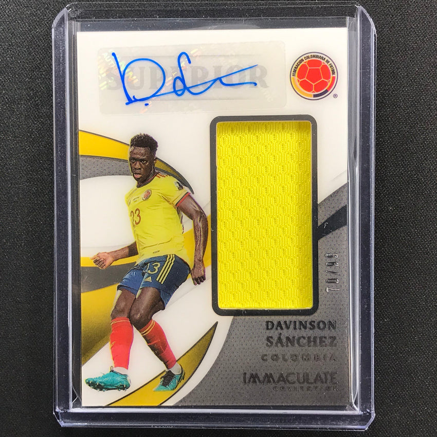 2021 Immaculate Davinson Sanchez Superior Swatch Signatures Jersey Auto 70/99