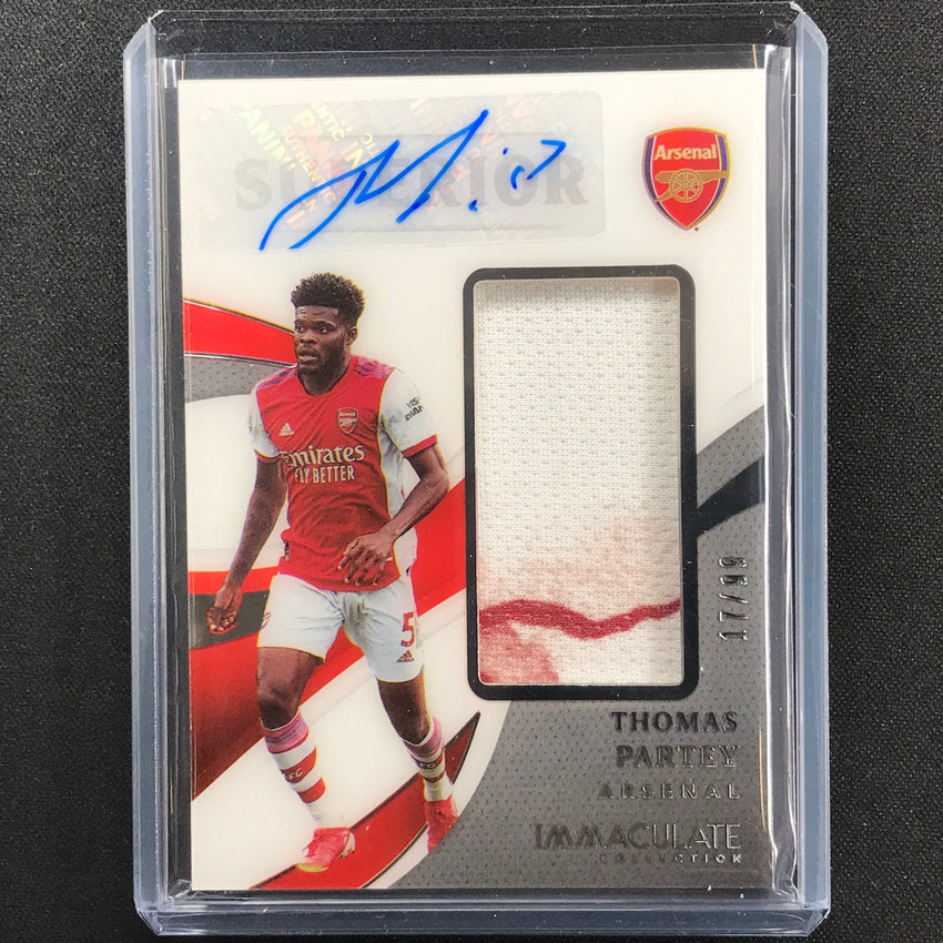 2021 Immaculate Thomas Partey Superior Swatch Signatures Jersey Auto 17/99