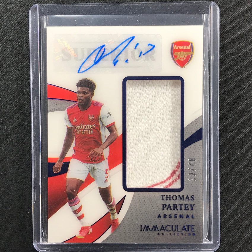 2021 Immaculate Thomas Partey Superior Swatch Signatures Jersey Auto 12/49