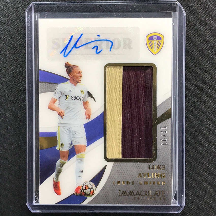 2021 Immaculate Luke Ayling Superior Swatch Signatures Patch Auto Gold 8/25