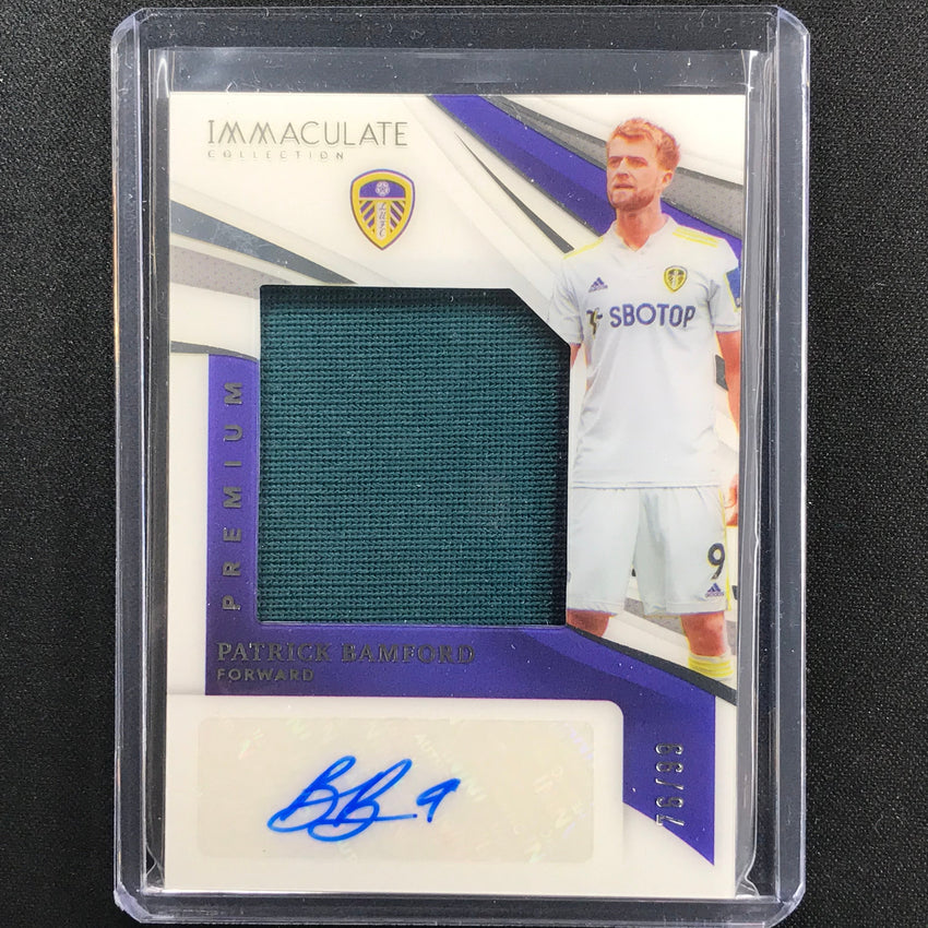 2021 Immaculate Patrick Bamford Premium Swatch Jersey Auto 76/99