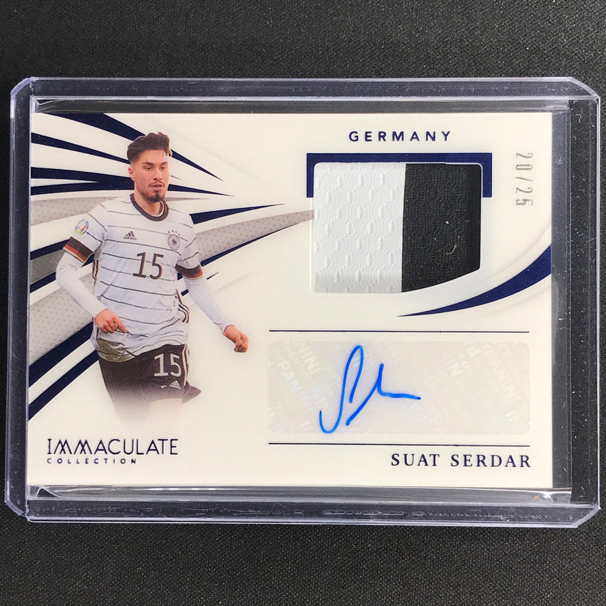 2021 Immaculate Suat Serdar Memorabilia Autographs Jersey Patch Auto 20/25